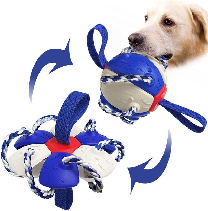 Interactive Dog Football Soccer Ball With Tabs Inflated Toy - Smoothy Paws