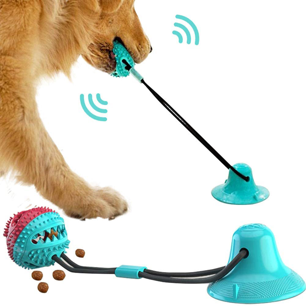 Pet Silicon Suction Cup Tug Interactive Ball Toy - Smoothy Paws